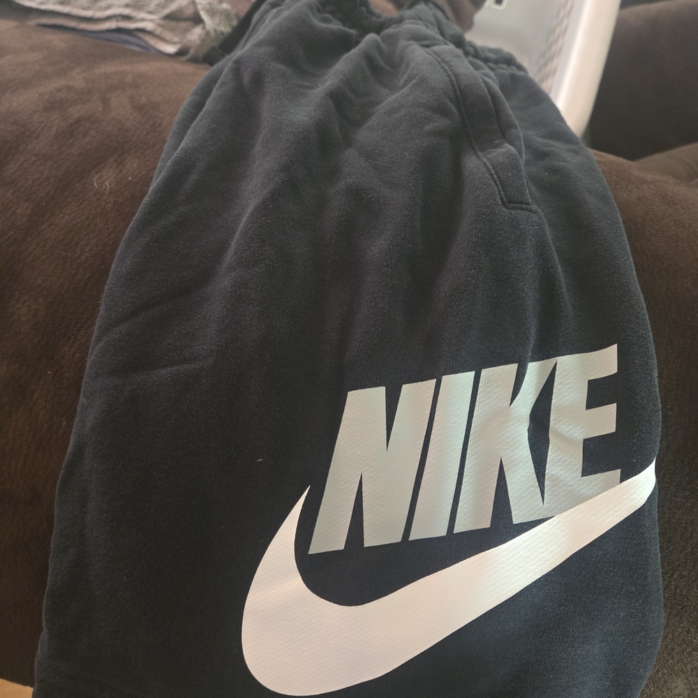 Nike Black Joggers with White Logo